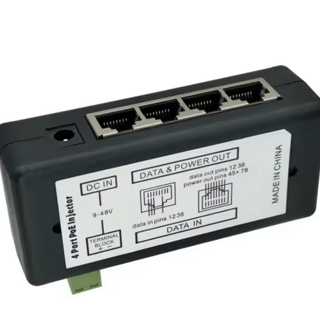 POE Injector 4Ports POE Splitter для C POE приладів